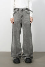 Men's Wide Leg Jeans with Pockets