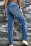 Distressed Sequin Pumpkin Jeans - felvior
