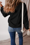 Jack-O'-Lantern Round Neck Long Sleeve Sweatshirt - felvior