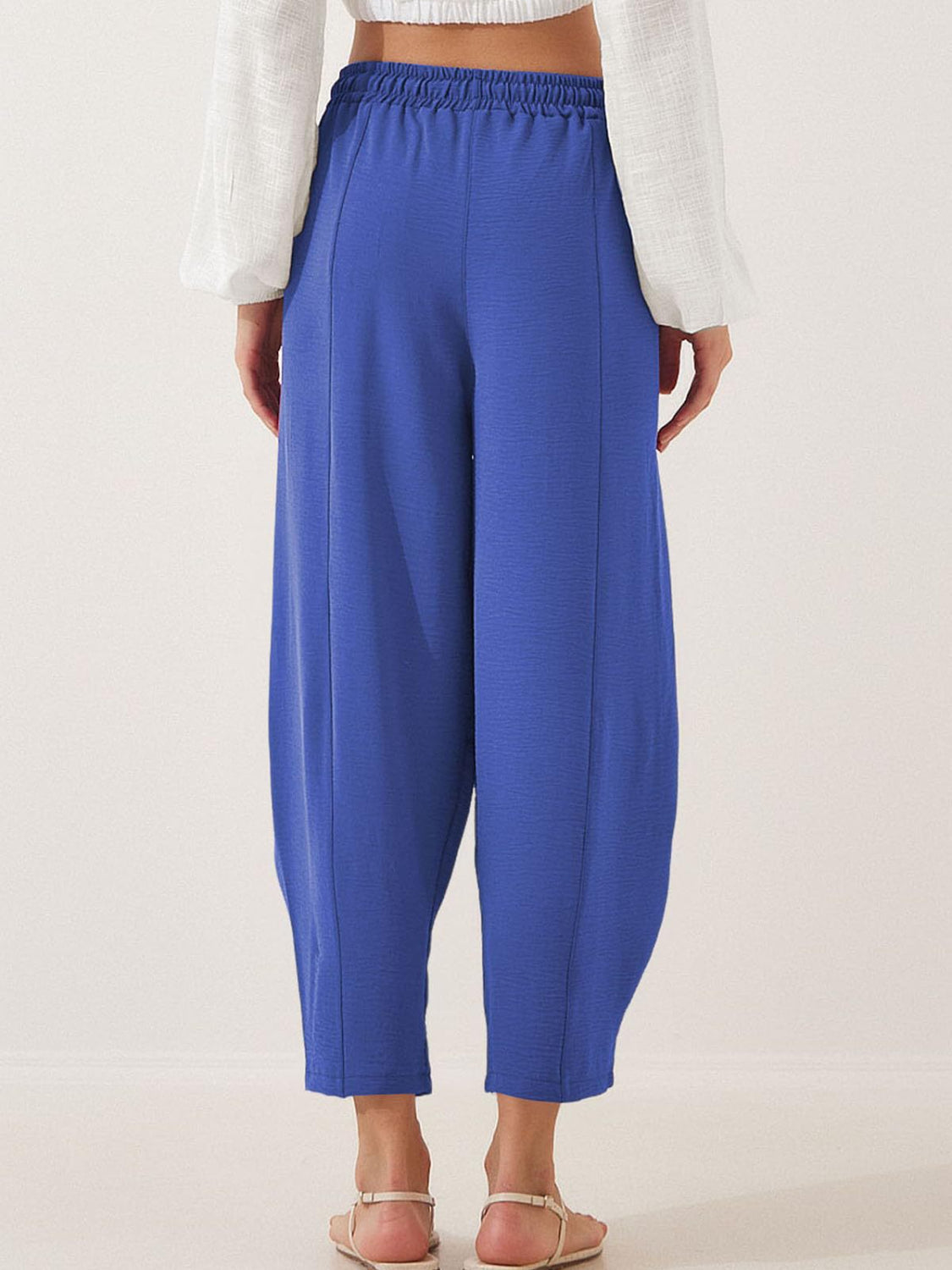 Full Size Drawtising Cropped Jogger Pants Plus Size - felvior