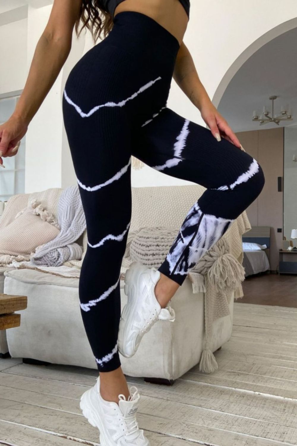 Slim Fit High Waist Long Active Pants - felvior