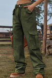 Loose Fit Long Jeans with Pockets - felvior