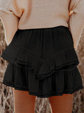 Lovelet Lace Detail Layered Skirt - felvior