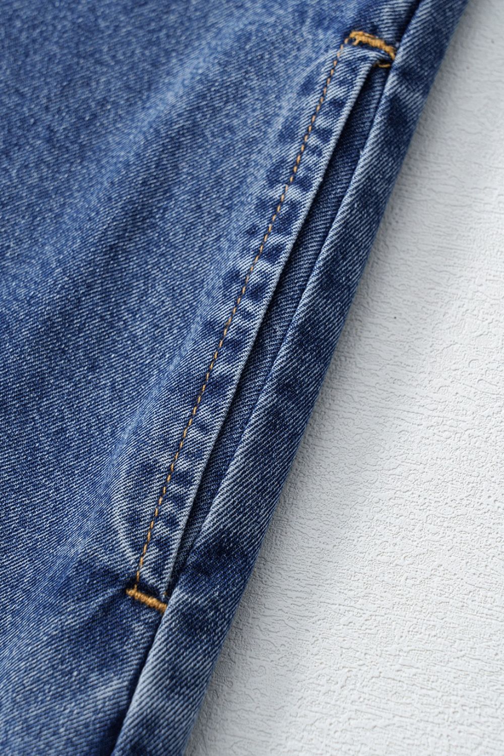 Short Sleeve Collared Patched Pocket Denim Mini Dress