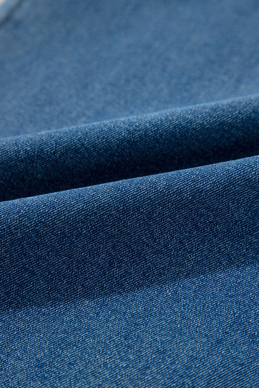 Adjustable Tie Straps Wide Leg Denim Overalls