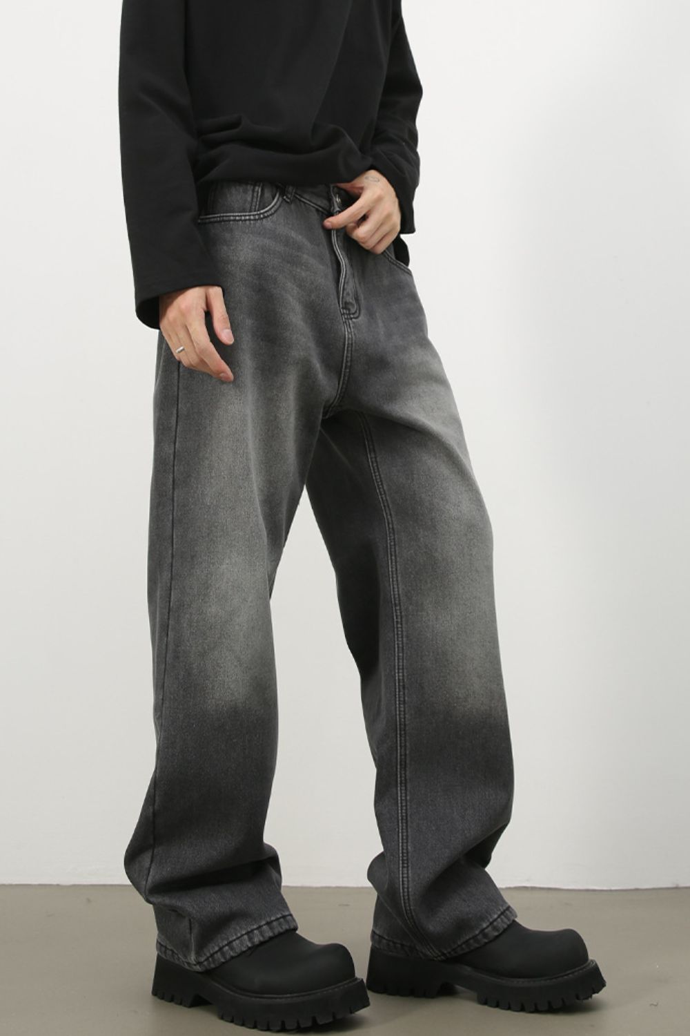 Men's Loose Fit Jeans with Pockets Zweitbild