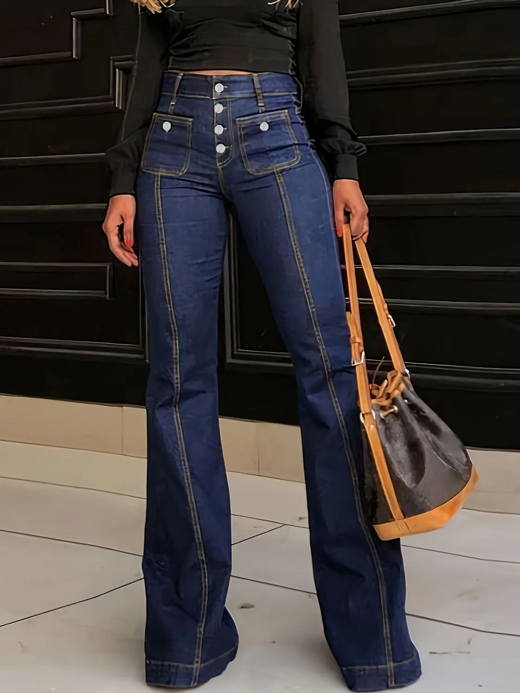 Flare Jeans with Pockets