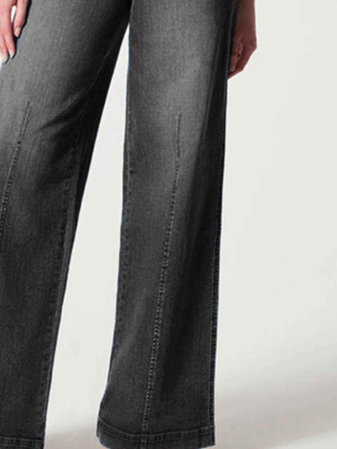 Wide Leg Long Jeans - felvior