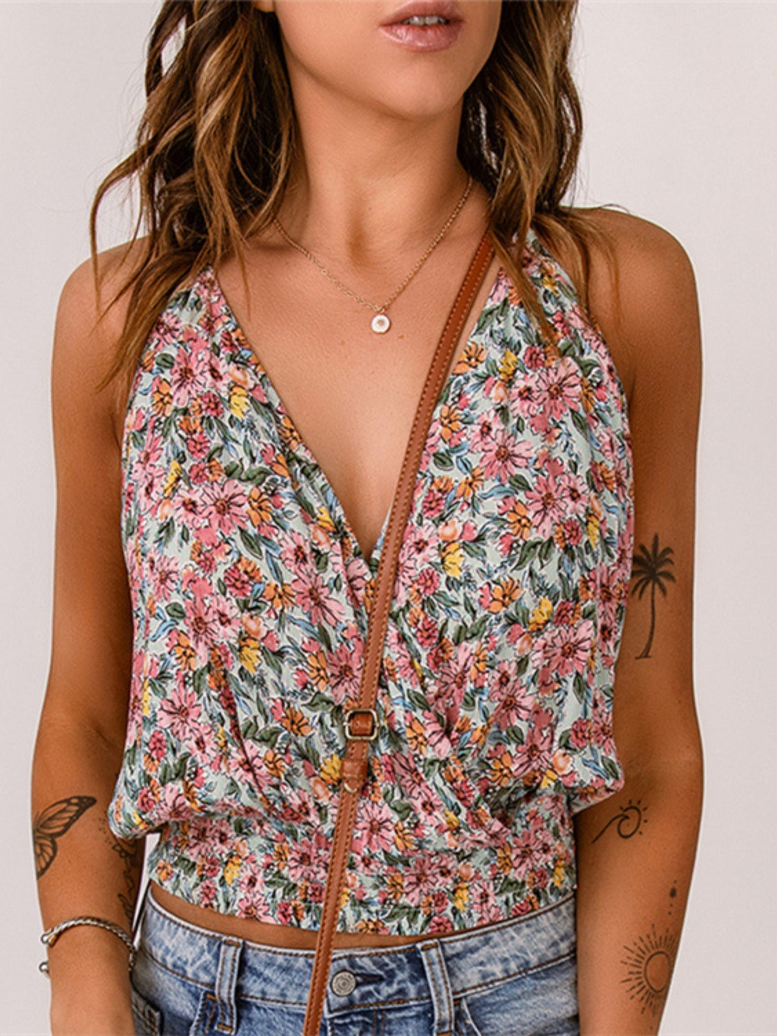 Floral Surplice Cami - felvior
