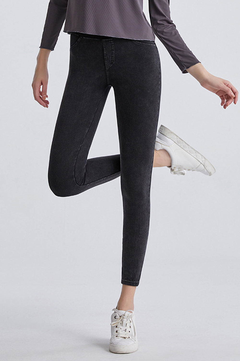 High Waist Cropped Jeans - felvior