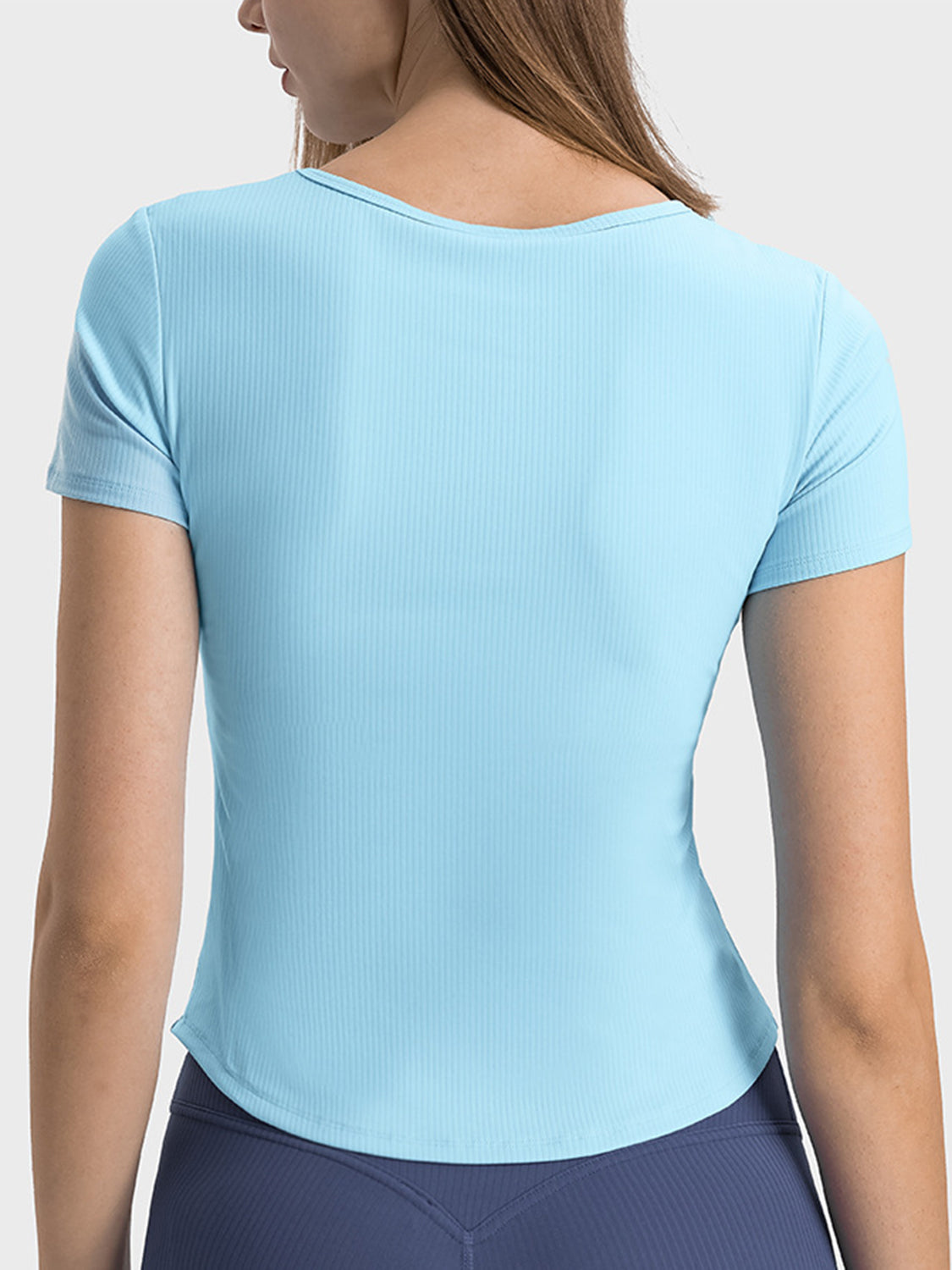 Millennia Notched Short Sleeve Active T-Shirt - felvior