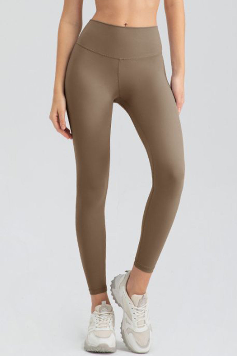 Wide Waistband Slim Fit Active Leggings - felvior