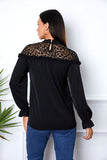 Leopard Frill Flounce Sleeve Blouse - felvior