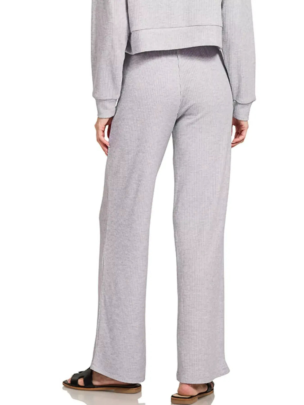 Zenana Ribbed Drawstring Lounge Pants