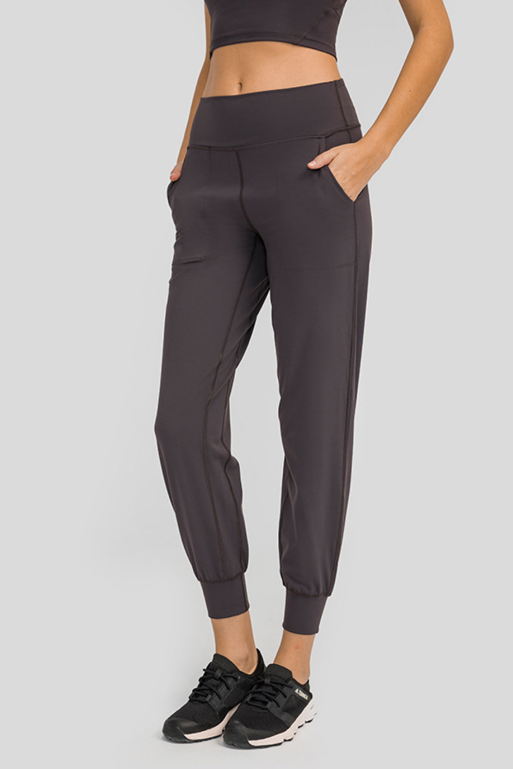 Millennia Wide Waistband Slant Pocket Pants - felvior
