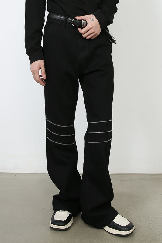 Men's Bootcut Jeans with Pockets - felvior