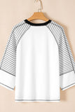 MAMA Leopard Graphic Contrast Stitching T-Shirt