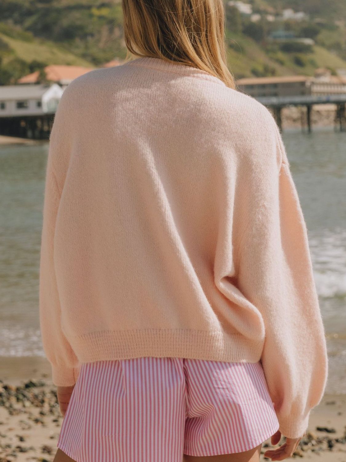 Button Down Long Sleeve Cardigan - felvior