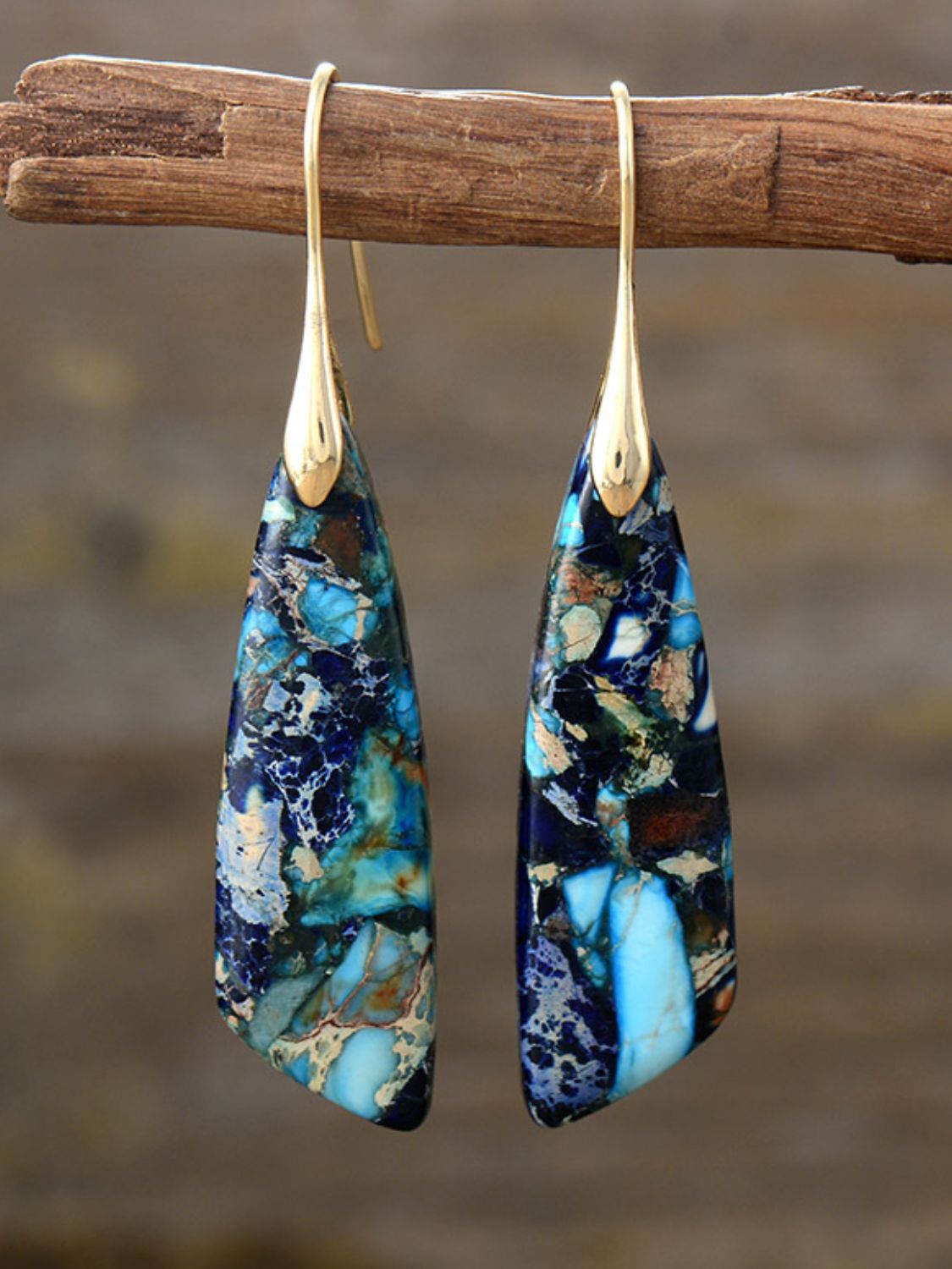 Geometrical Shape Dangle Earrings - felvior