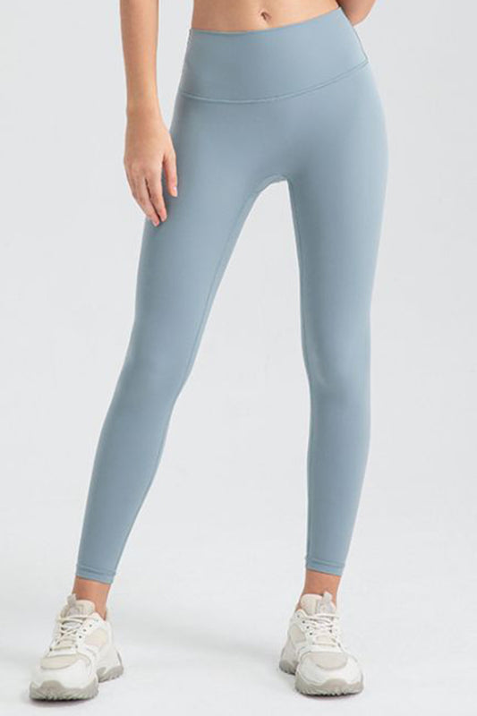 Wide Waistband Sport Leggings - felvior