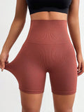 Seamless High Waist Active Shorts - felvior