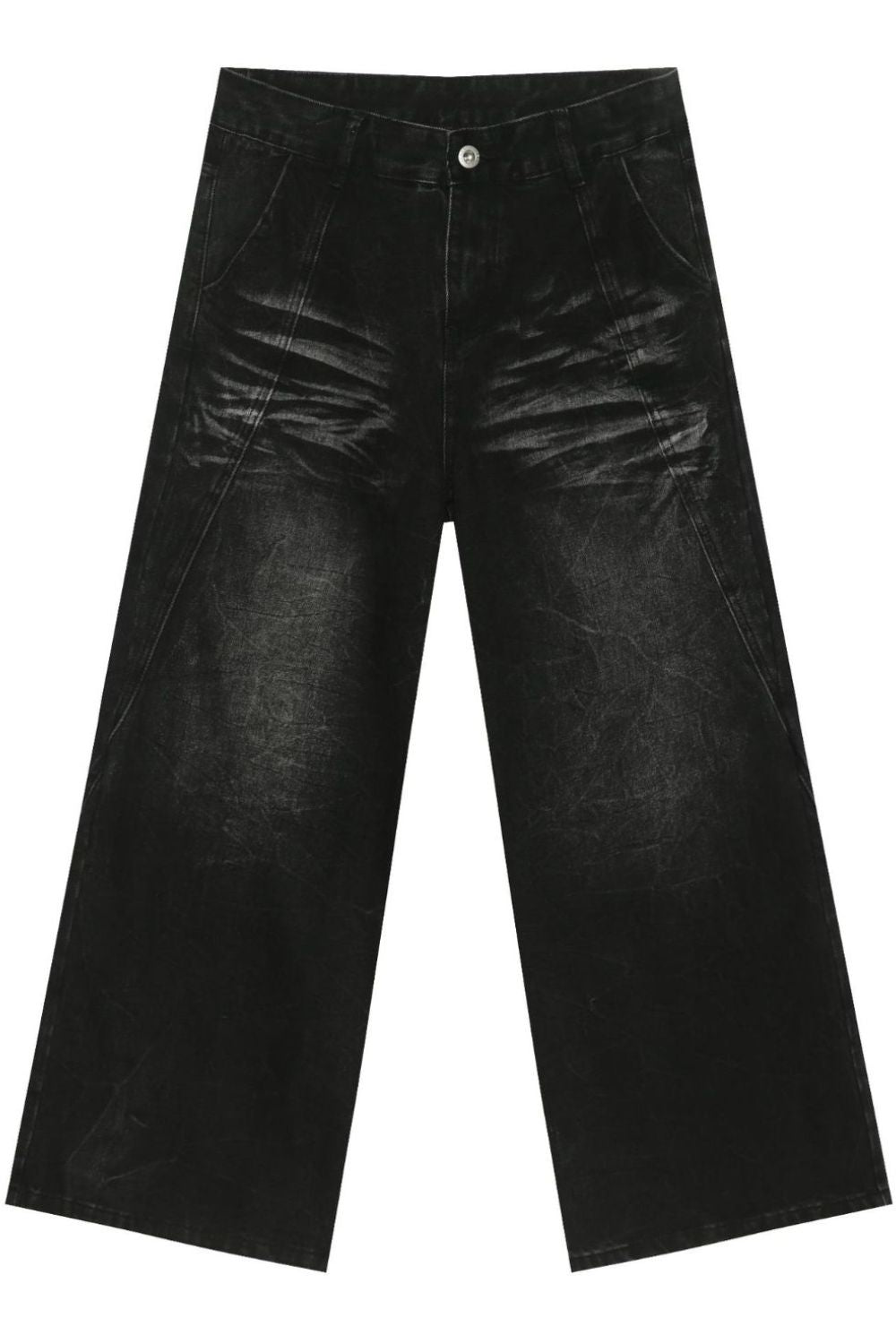 Men's Wide Leg Jeans with Pockets