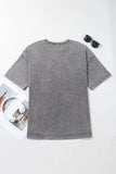 Mineral Wash Half Sleeve Vintage T Shirt