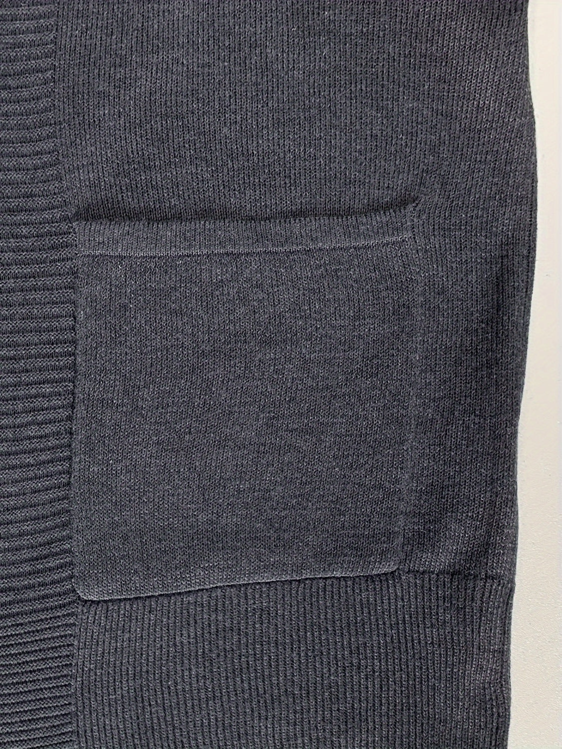 Open Front Long Sleeve Sweater Cardigan - felvior