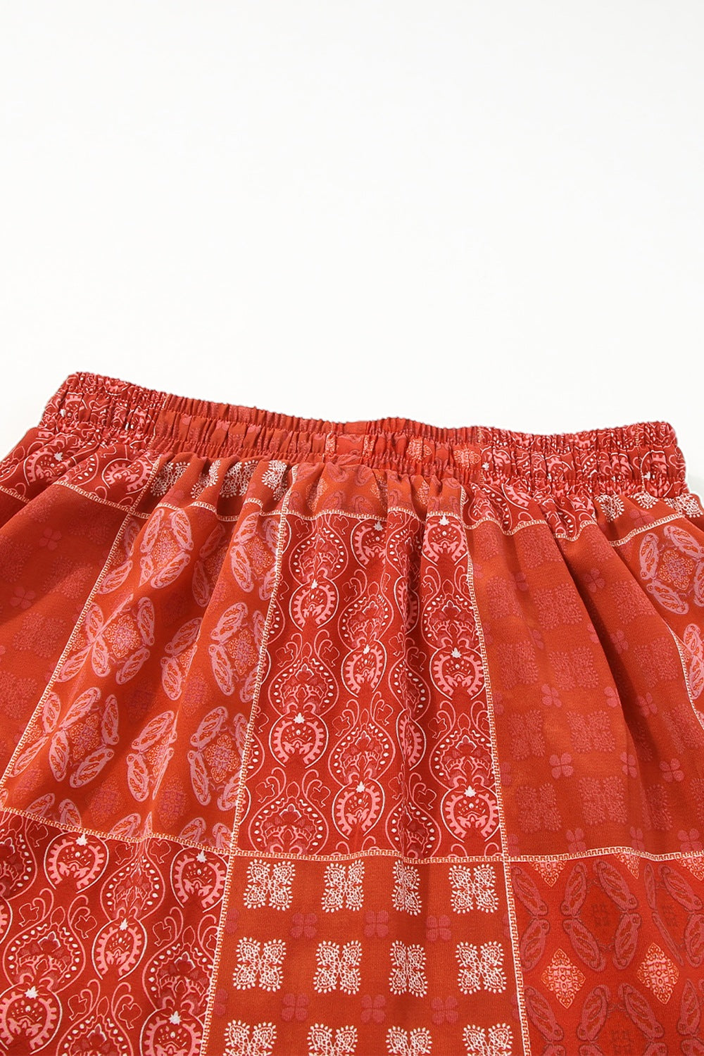 Printed Drawstring Midi Skirt - felvior