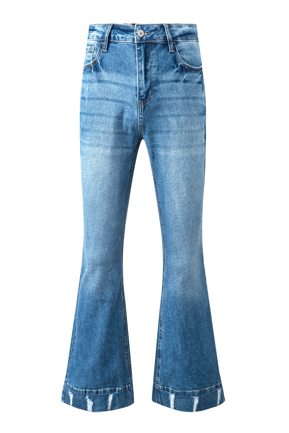 Cat's Whisker Bootcut Jeans with Pockets - felvior