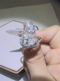 2 Carat Moissanite 925 Sterling Silver Bypass Ring - felvior