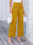 High Waist Wide Leg Pants