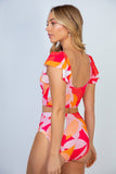 White Birch Full Size Floral Two Piece Swim Set - felvior
