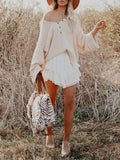 Lovelet Lace Detail Layered Skirt - felvior