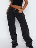 Wide Leg Jeans with Pockets - felvior