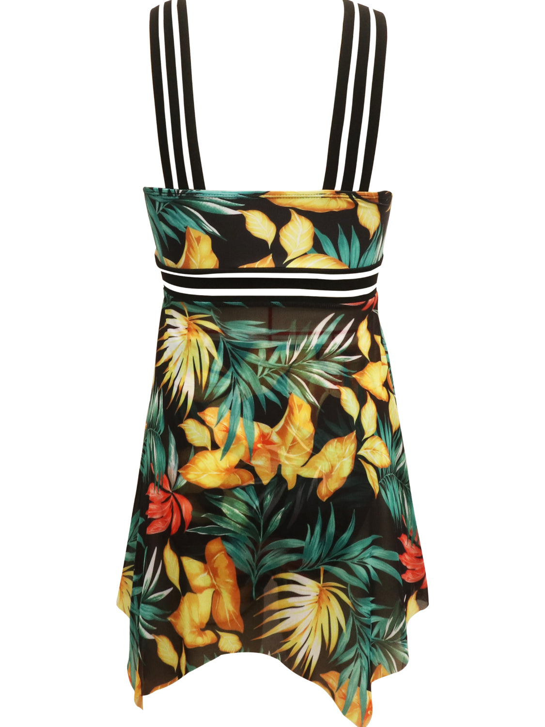 Cutout Printed Two-Piece Swim Set