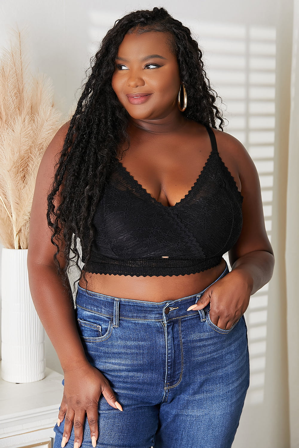 JadyK Skye Full Size Lace Bralette - felvior