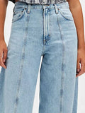 Wide Leg Jeans with Pockets - felvior