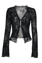 Double Tied Long Sleeve Blouse