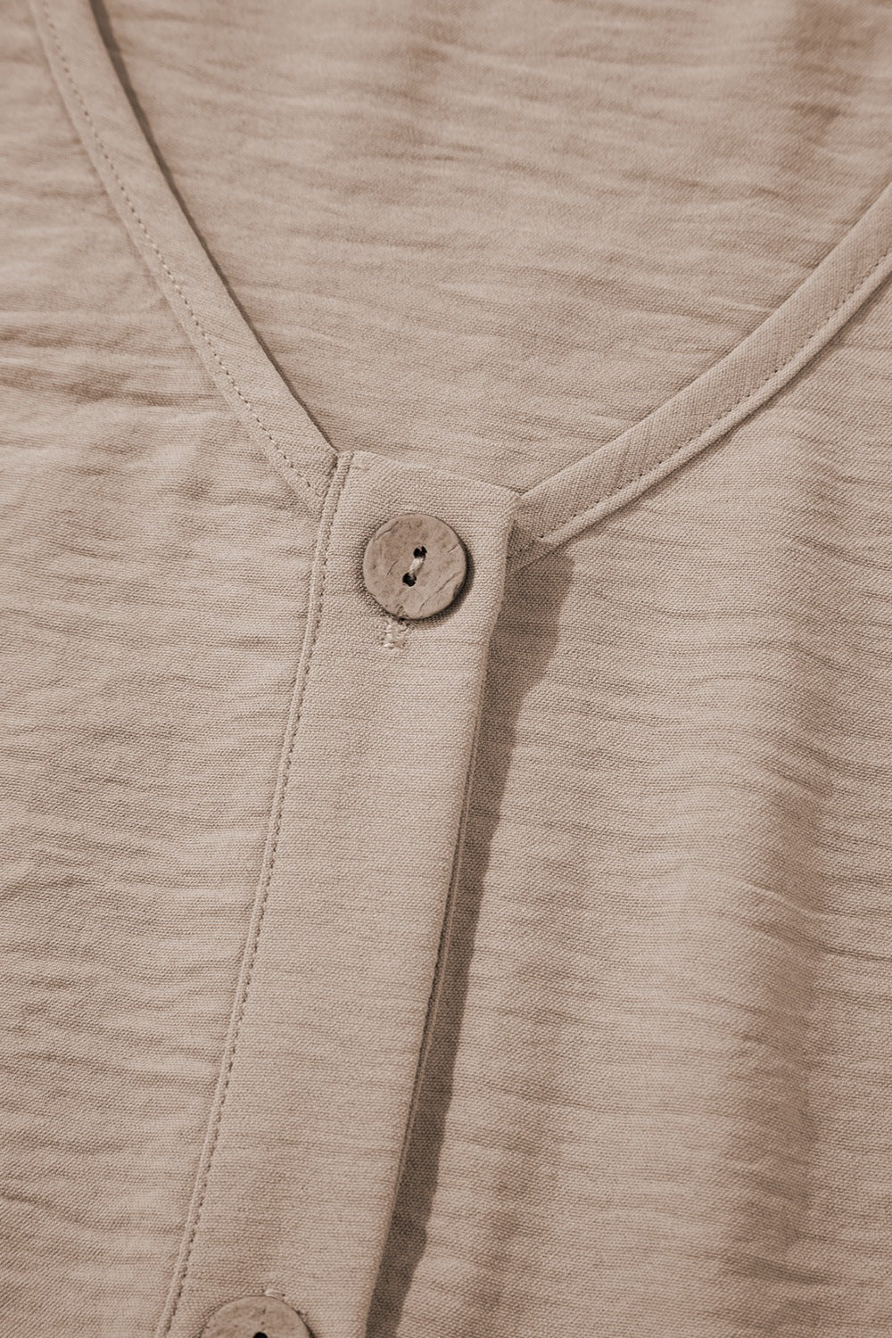 Button Down Vest and Drawstring Wide Leg Pants Set