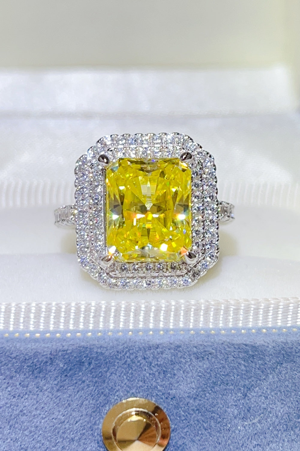 2 Carat Moissanite 925 Sterling Silver Ring - felvior
