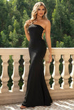 One-Shoulder Backless Maxi Dress - felvior