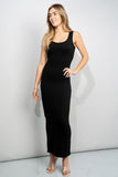 Zenana Scoop Neck Sleeveless Maxi Dress - felvior