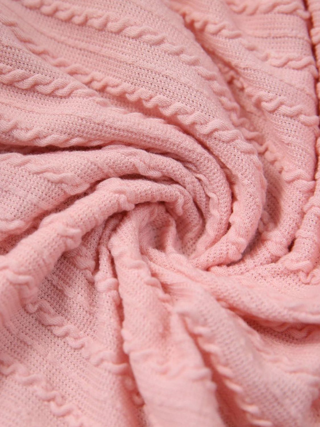 Textured Round Neck Short Sleeve Top