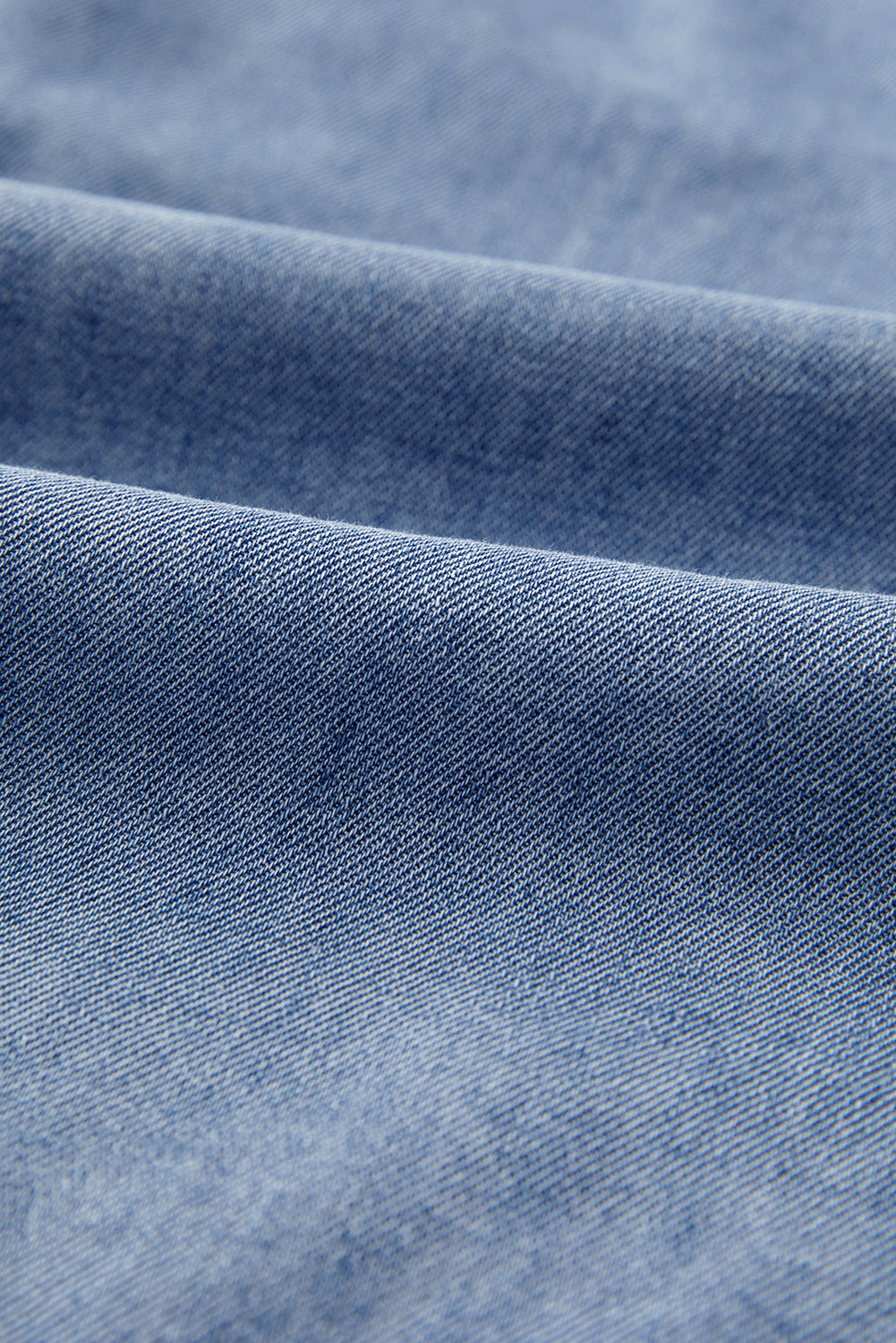 Bow Tie Long Sleeve Denim Top