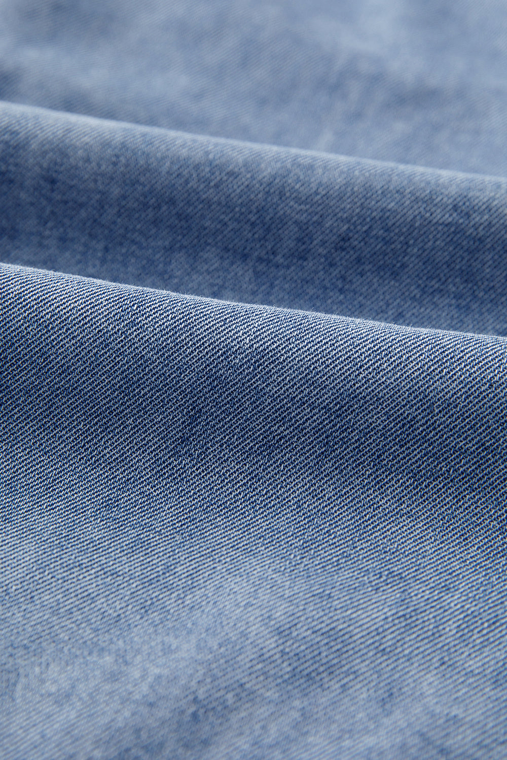 Bow Tie Long Sleeve Denim Top