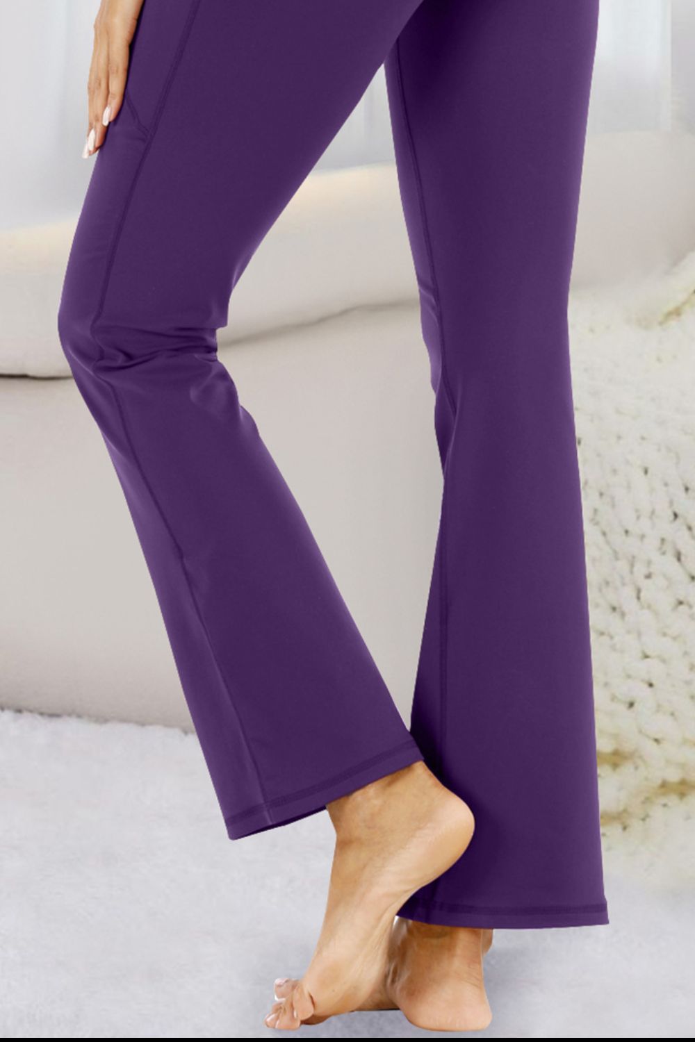 Pocketed High Waist Active Pants - felvior