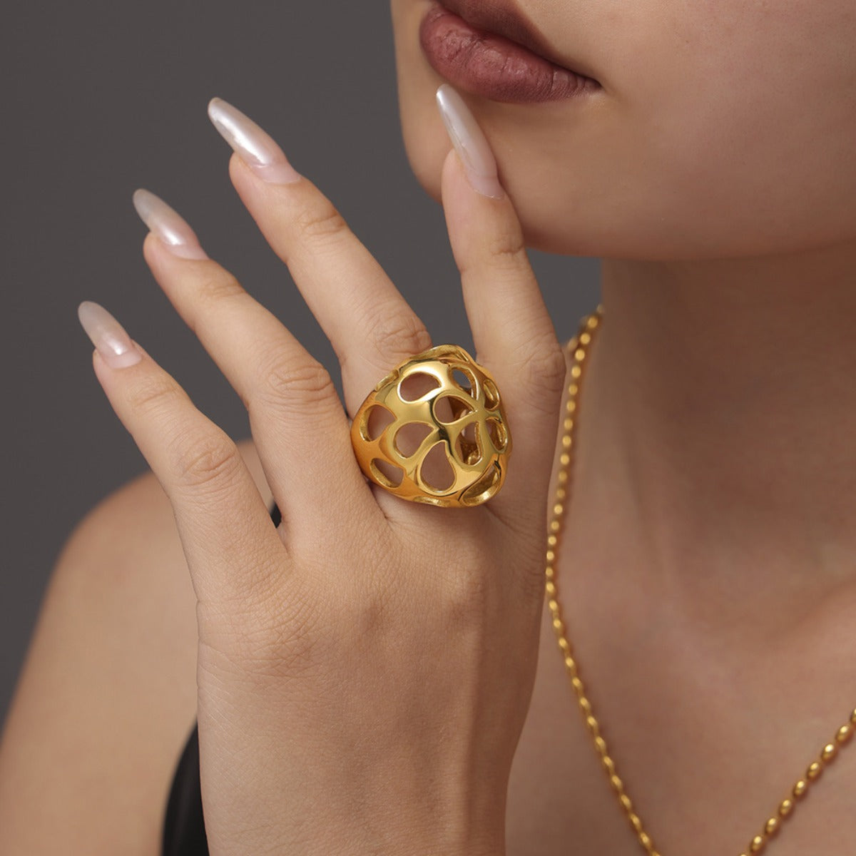 Stainless Steel Cutout Ring - felvior