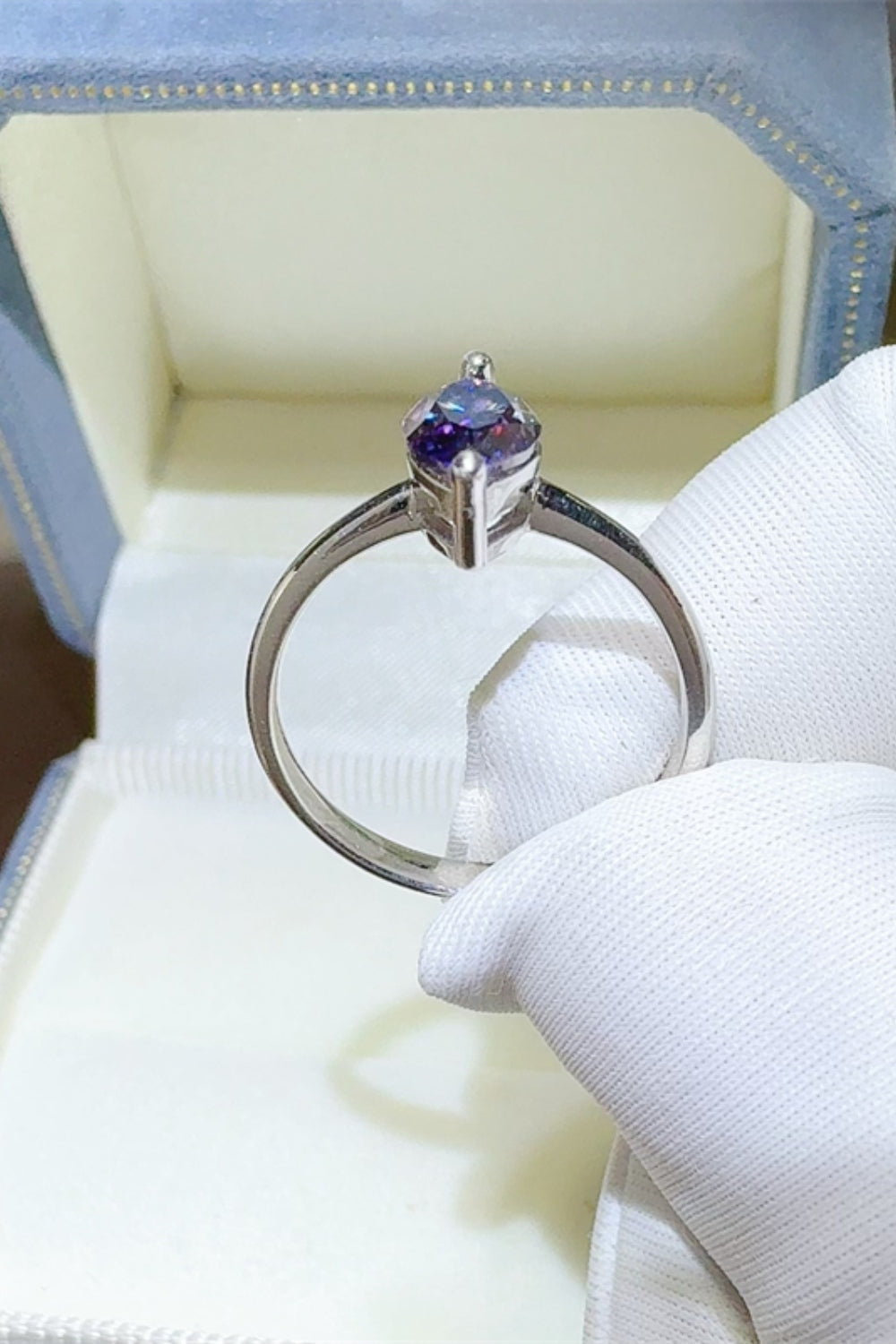 2 Carat Moissanite 925 Sterling Silver Ring - felvior