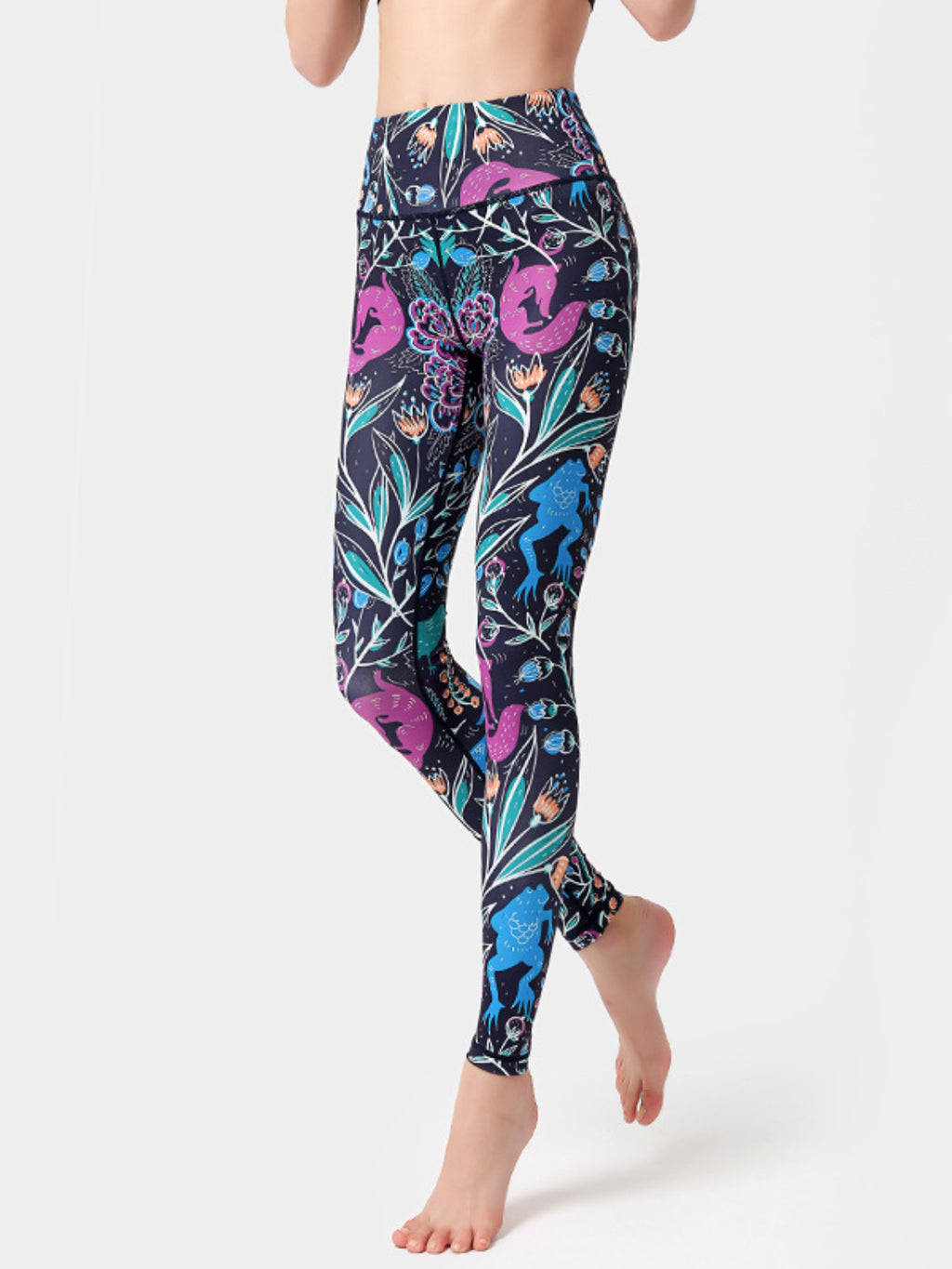 Printed High Waist Active Leggings